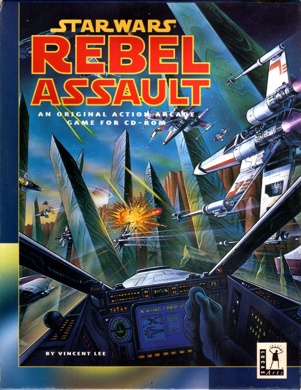 Star Wars Rebel Assault box art for Sega CD